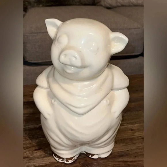 Vintage Antique Shawnee Smiling Smiley Pig 11” Cookie Jar USA - Picture 2 of 14